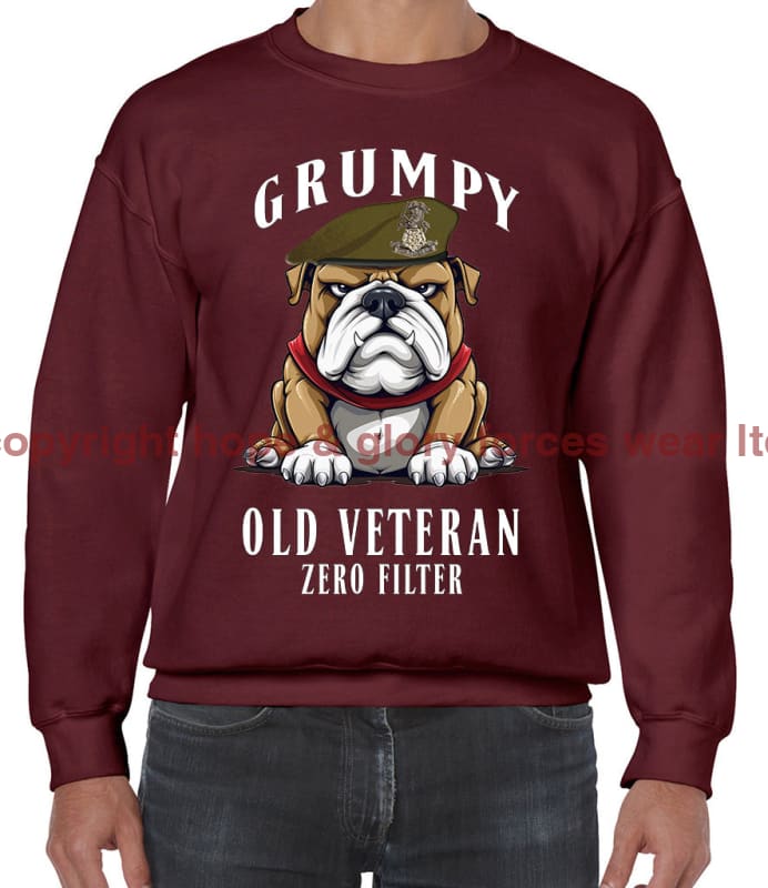 Grumpy Old Yorkshire Regiment Veteran Front Printed Sweater
