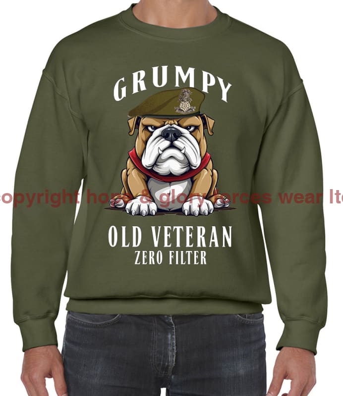 Grumpy Old Yorkshire Regiment Veteran Front Printed Sweater