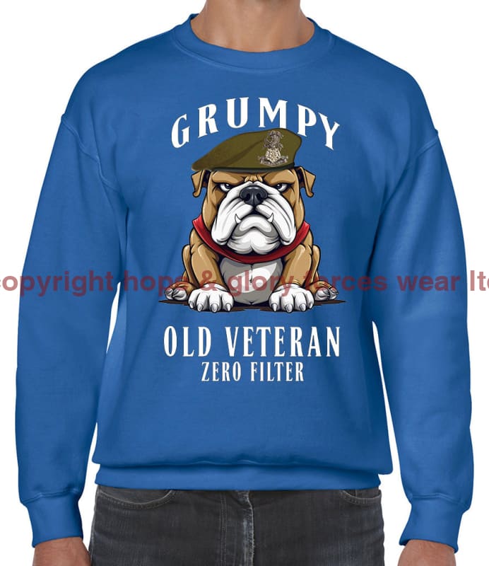 Grumpy Old Yorkshire Regiment Veteran Front Printed Sweater