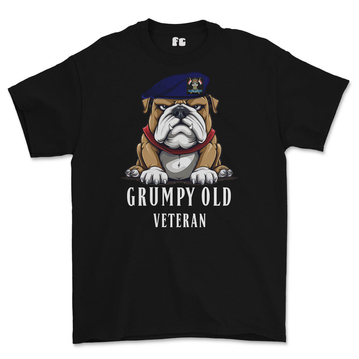 Grumpy Old 9th/12th Royal Lancers Veteran Printed T-Shirt