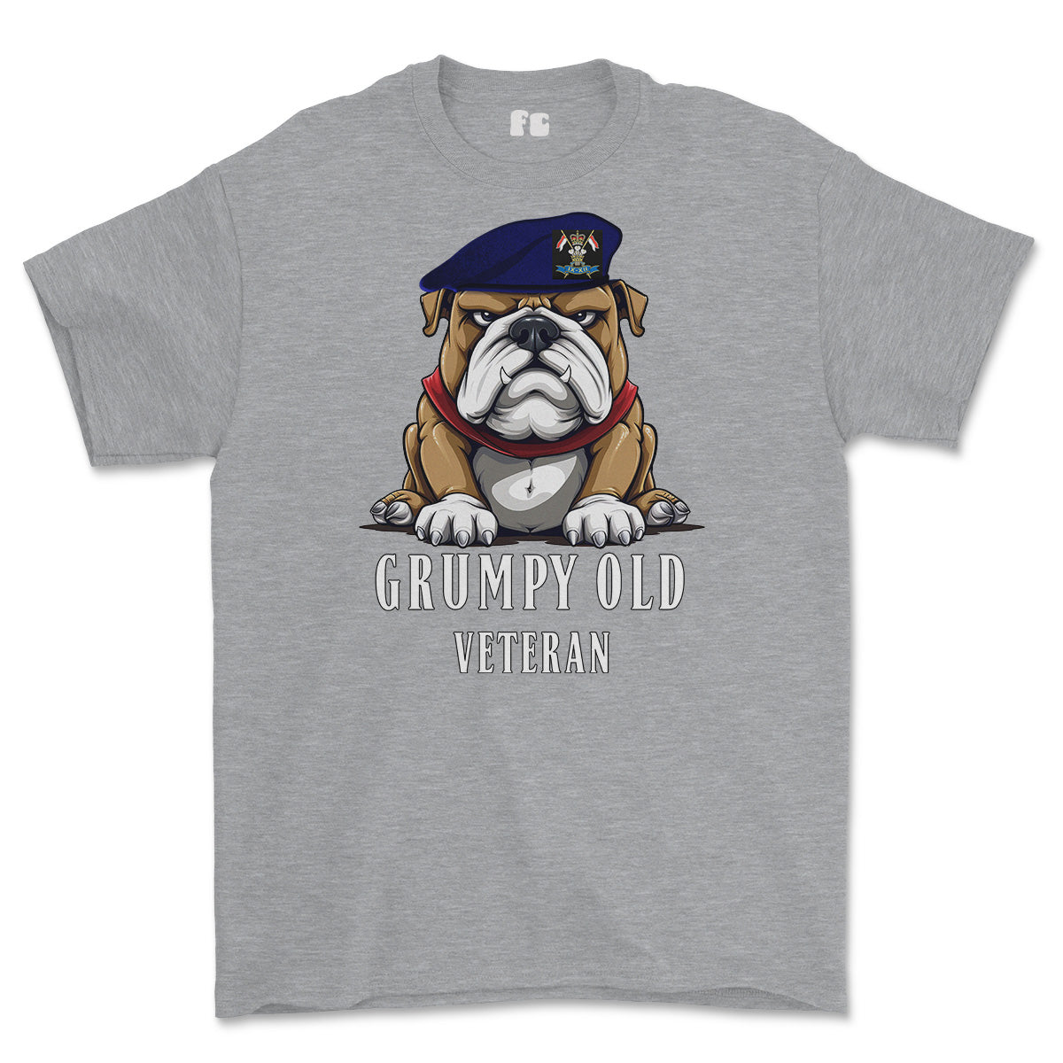 Grumpy Old 9th/12th Royal Lancers Veteran Printed T-Shirt