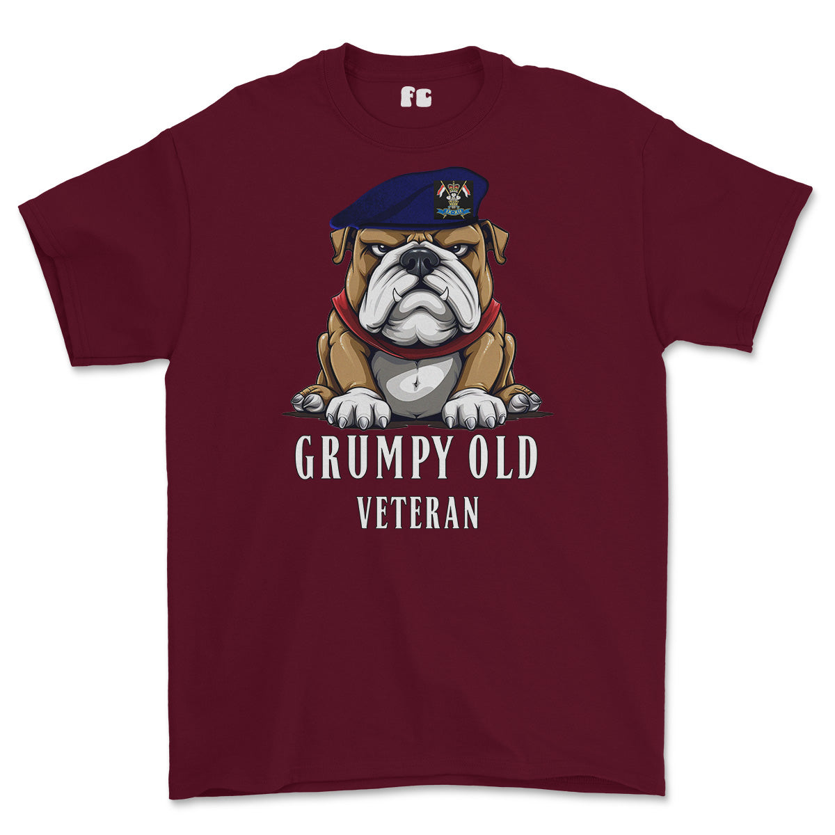 Grumpy Old 9th/12th Royal Lancers Veteran Printed T-Shirt