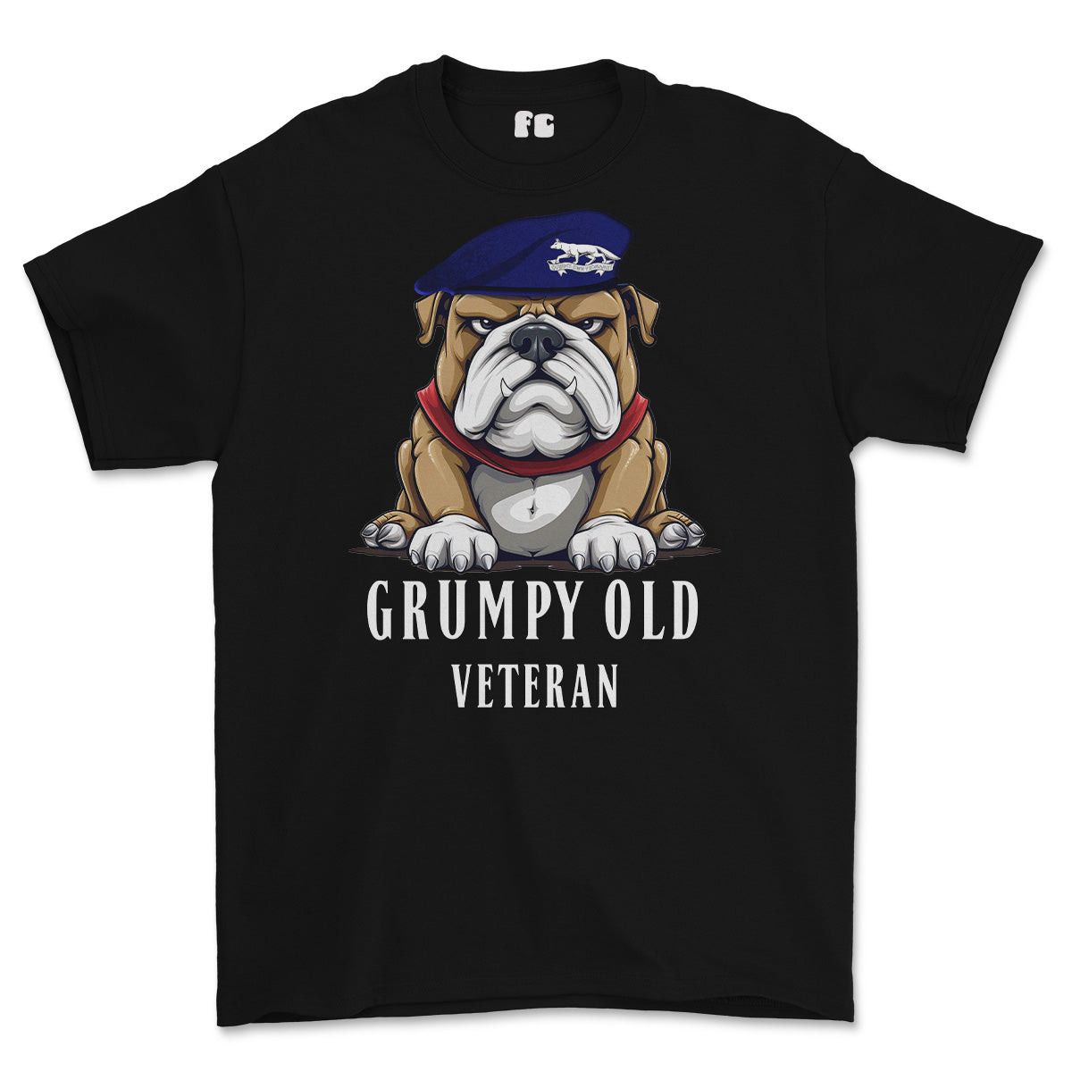 Grumpy Old Queens Own Yeomanry Veteran Printed T-Shirt