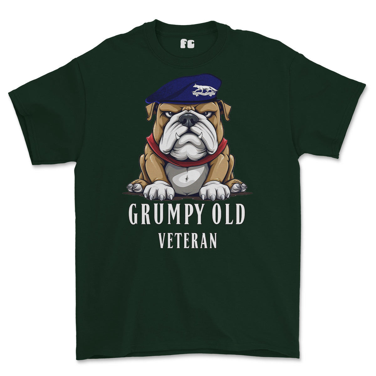 Grumpy Old Queens Own Yeomanry Veteran Printed T-Shirt