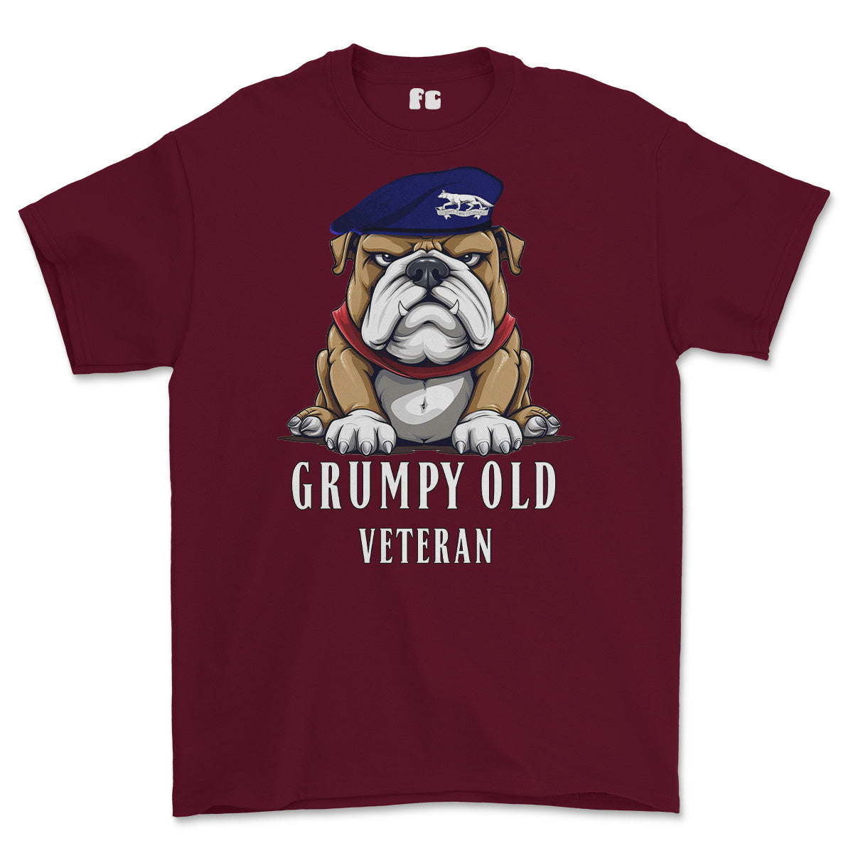 Grumpy Old Queens Own Yeomanry Veteran Printed T-Shirt