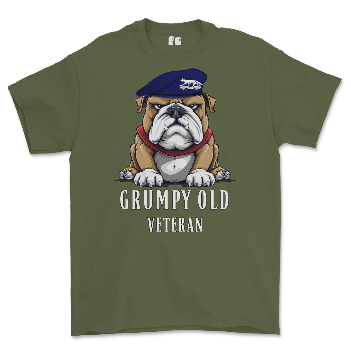 Grumpy Old Queens Own Yeomanry Veteran Printed T-Shirt