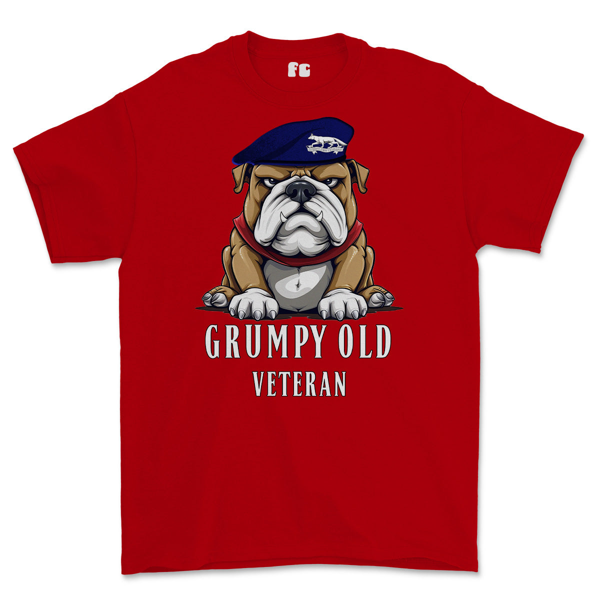 Grumpy Old Queens Own Yeomanry Veteran Printed T-Shirt