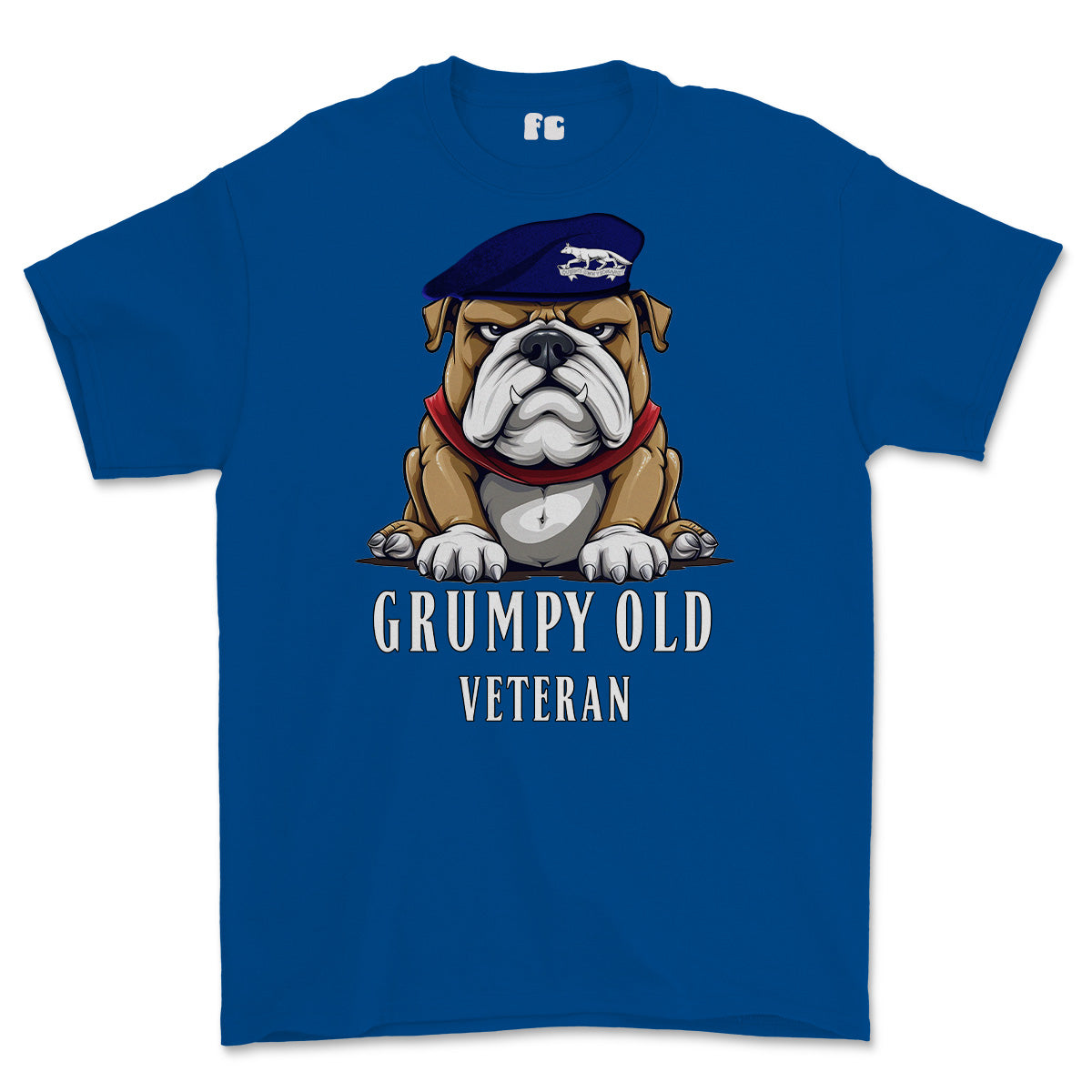Grumpy Old Queens Own Yeomanry Veteran Printed T-Shirt
