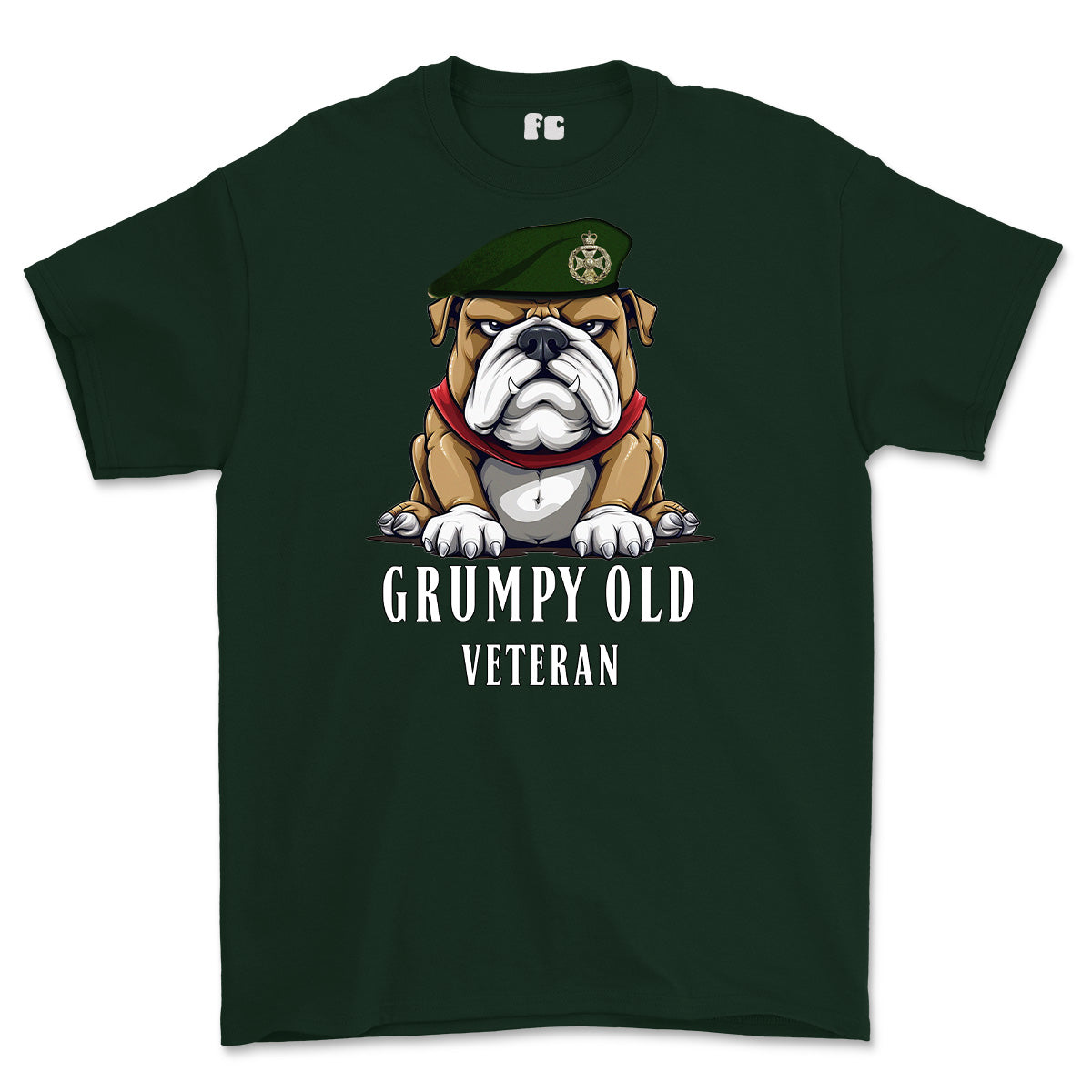 Grumpy Old Royal Green Jackets Veteran Printed T-Shirt