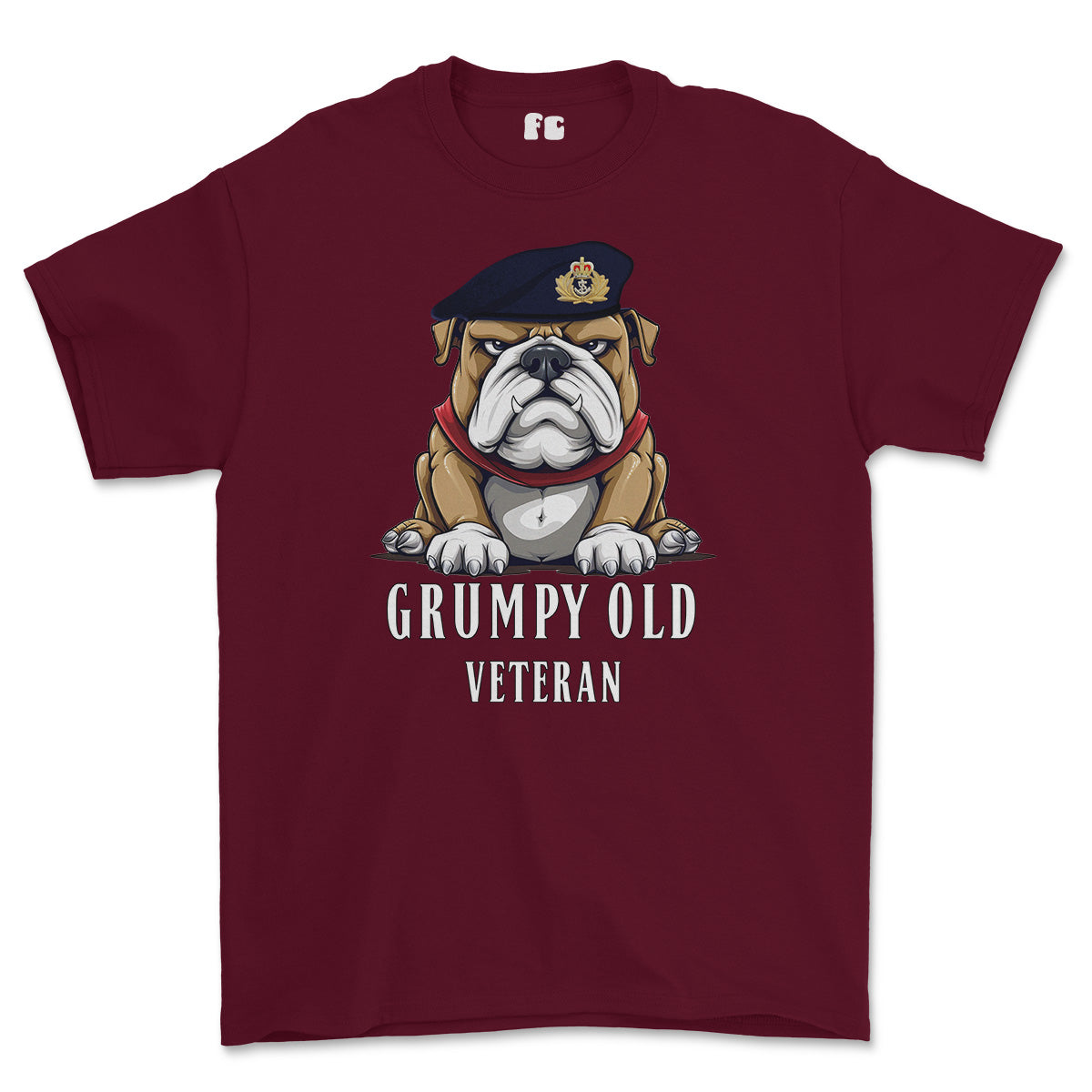 Grumpy Old Royal Navy Officer Printed T-Shirt