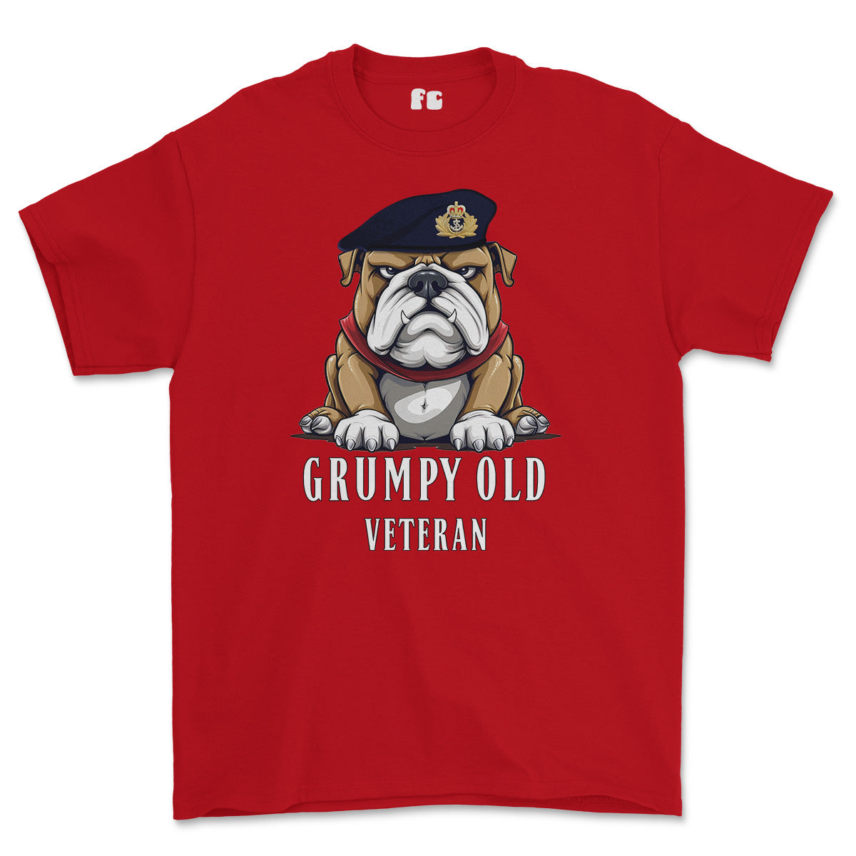 Grumpy Old Royal Navy Officer Printed T-Shirt