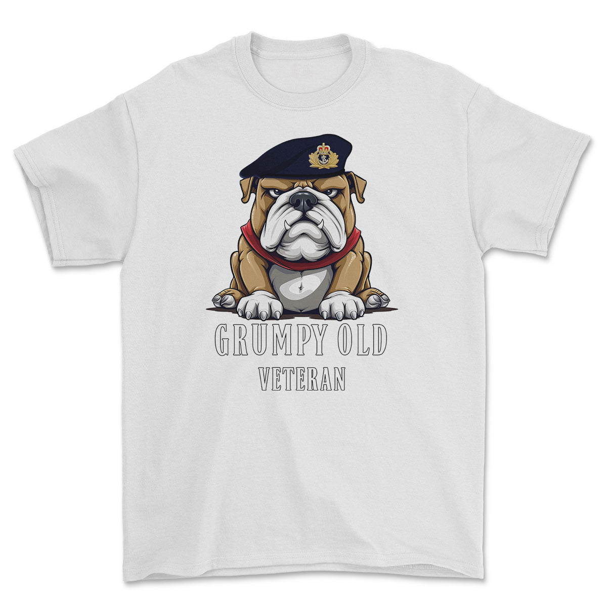 Grumpy Old Royal Navy Officer Printed T-Shirt