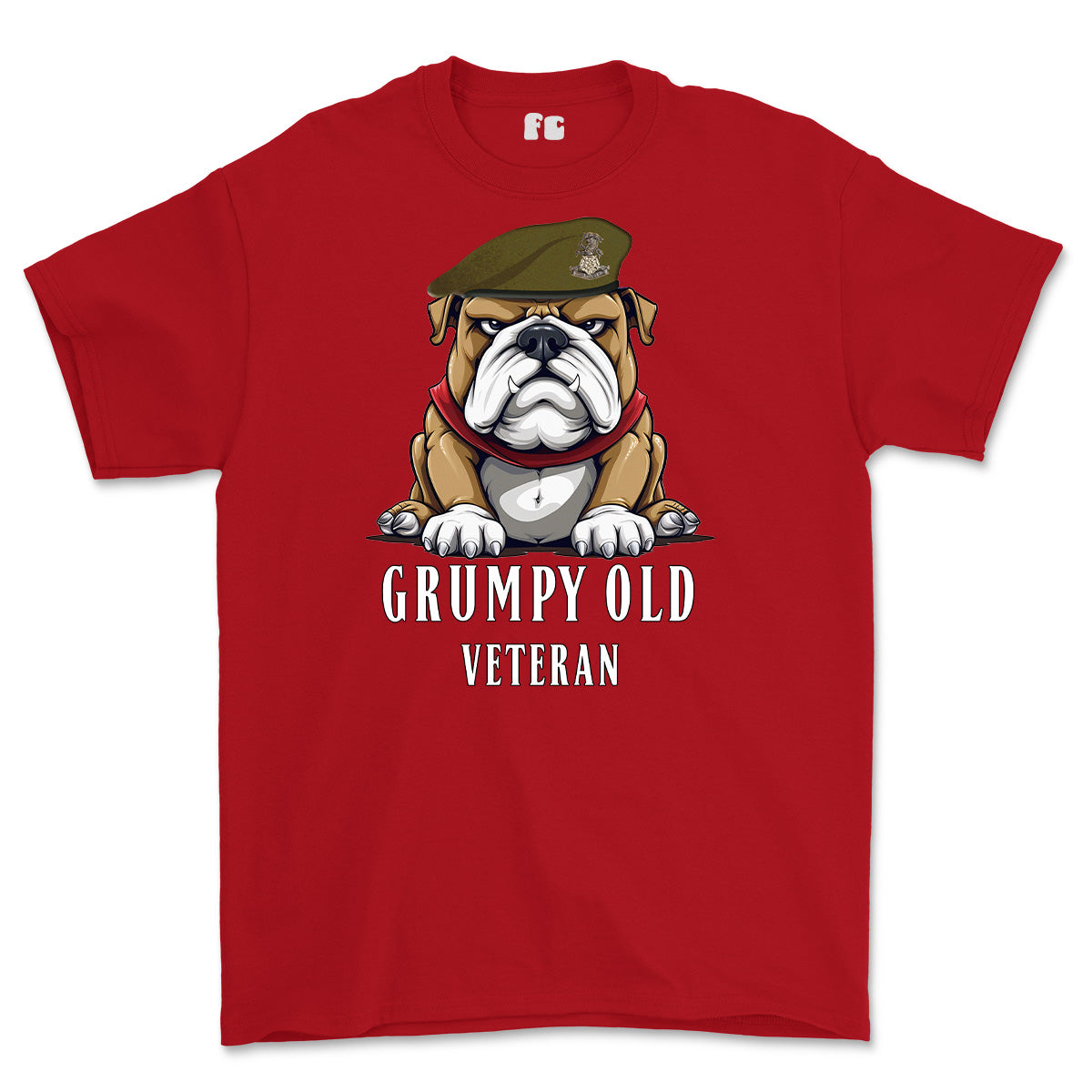 Grumpy Old Yorkshire Regiment Veteran Printed T-Shirt
