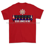 Seven Joined in One Guards Printed T-Shirt