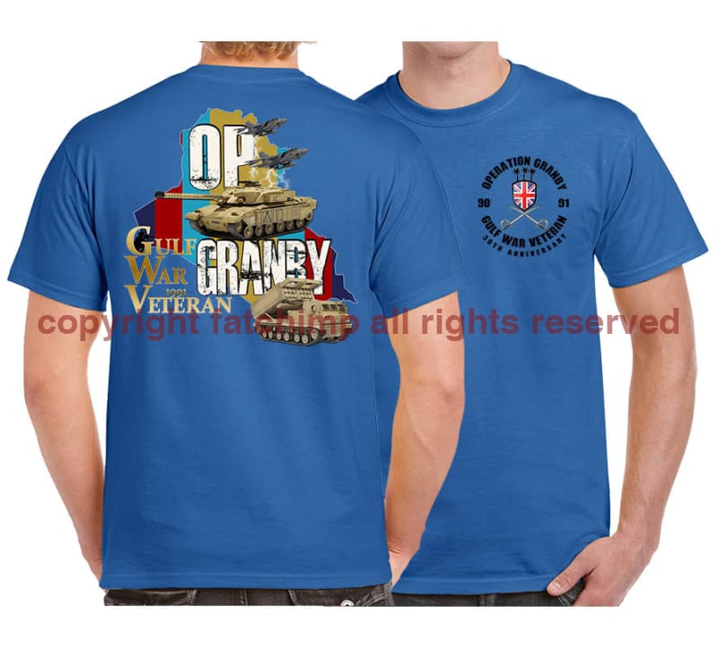 Gulf War 30 Veteran Double Side Printed T-Shirt