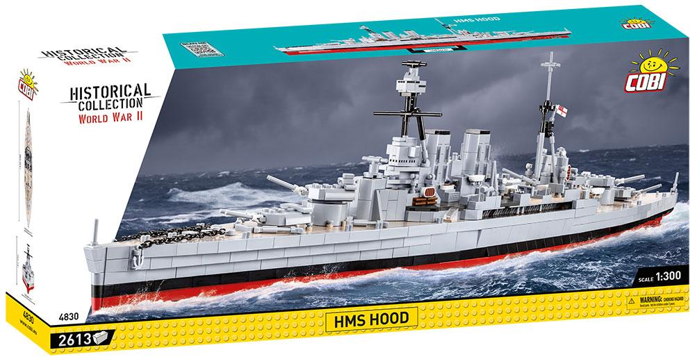 HMS HOOD ship brick model