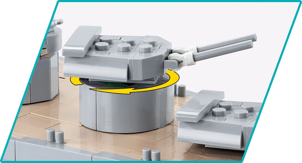 HMS HOOD ship brick model