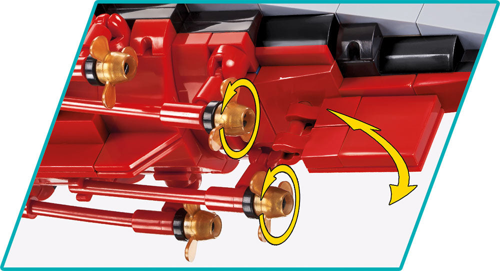 HMS HOOD ship brick model