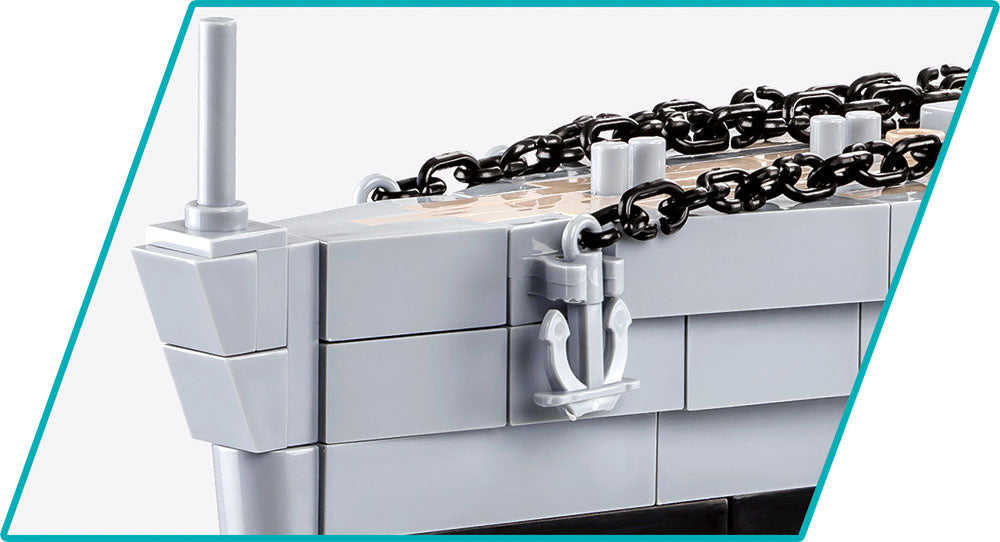 HMS HOOD ship brick model