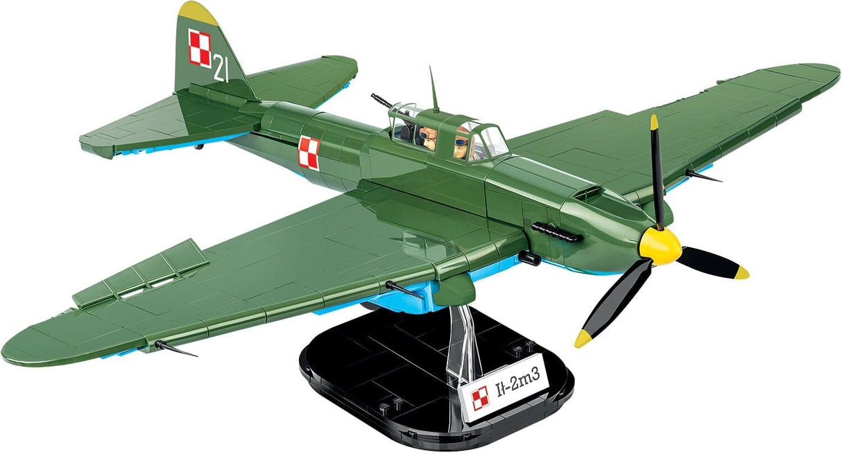 Ilyushin II 02 Sturmovik MWP 623 brick plane model - COBI 5744- 636 bricks