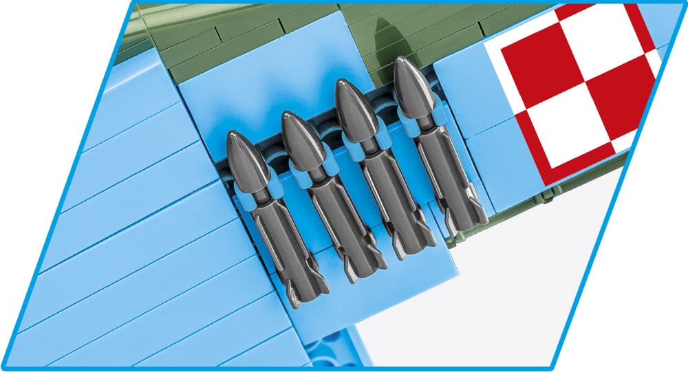 Ilyushin II 02 Sturmovik MWP 623 brick plane model - COBI 5744- 636 bricks