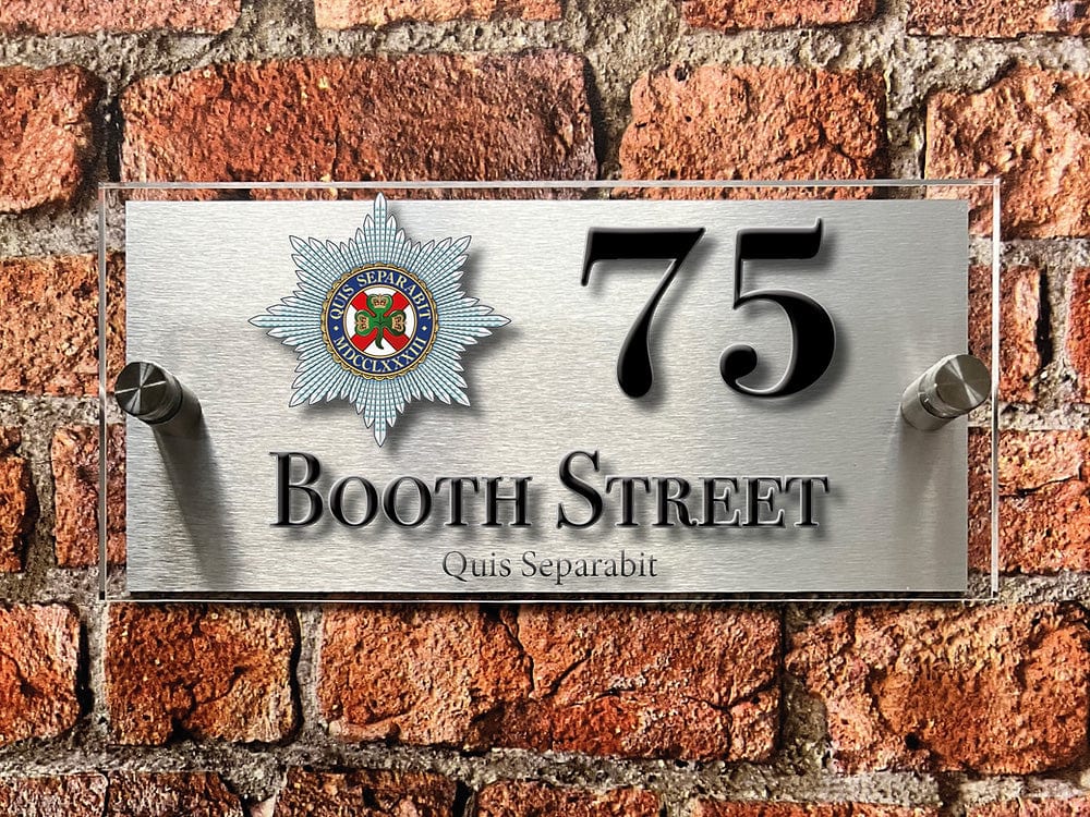 British Armed Forces Units House Sign - Choose Unit Logo