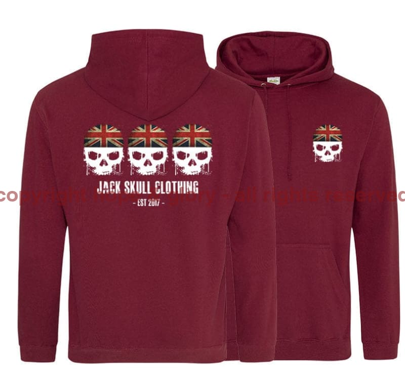 Jack Skull Angel Squad Double Side Printed Hoodie