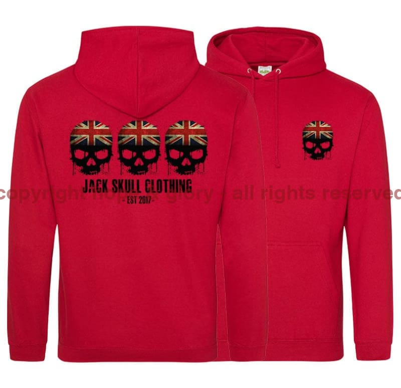 Jack Skull Death Squad Double Side Printed Hoodie