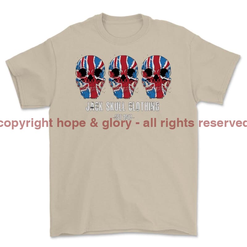 Jack Skull Origins Full Frontal Printed T-Shirt