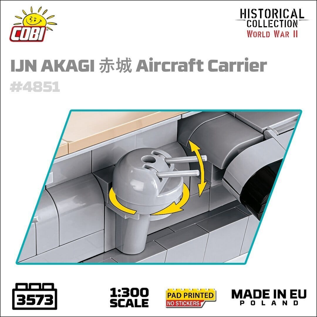Japanese Akagi - COBI 4851 - 3573 brick aircraft carrier