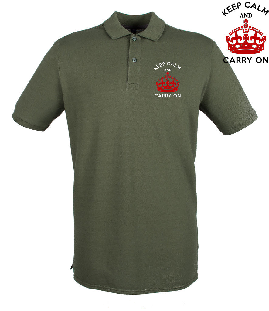 Keep Calm and Carry On Polo Shirt
