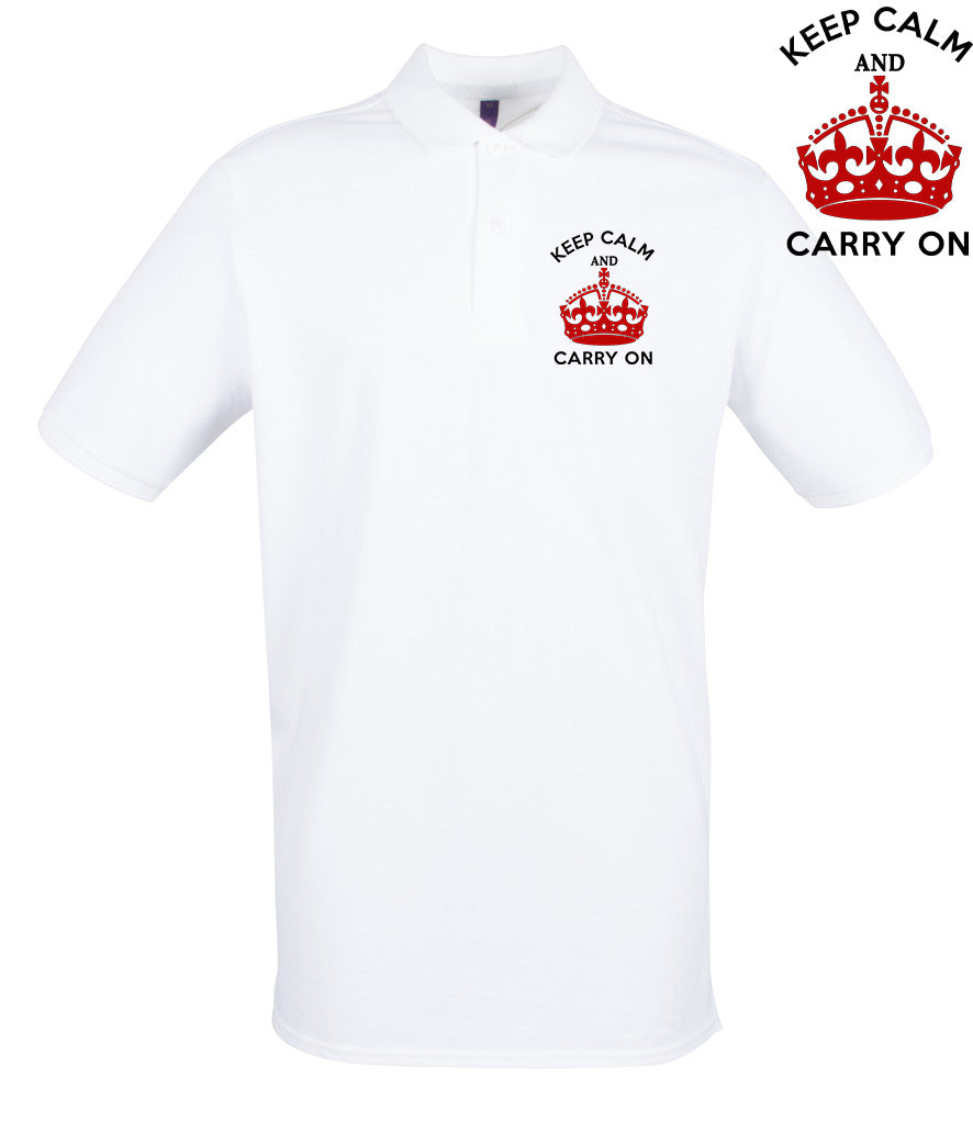 Keep Calm and Carry On Polo Shirt