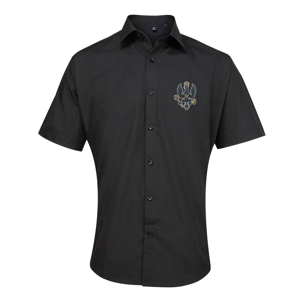 King's Royal Hussars Embroidered Short Sleeve Oxford Shirt