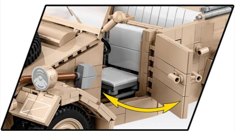Kubelwagen - Typ 82 brick model - COBI 2803 - 1326 bricks