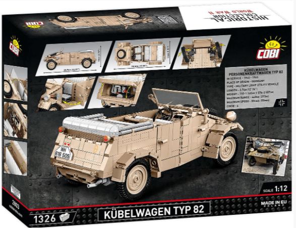 Kubelwagen - Typ 82 brick model - COBI 2803 - 1326 bricks