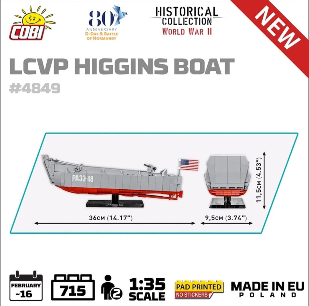 LCVP Higgins Boat brick model