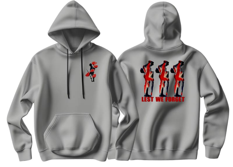 Lest We Forget Double Side Printed Hoodie
