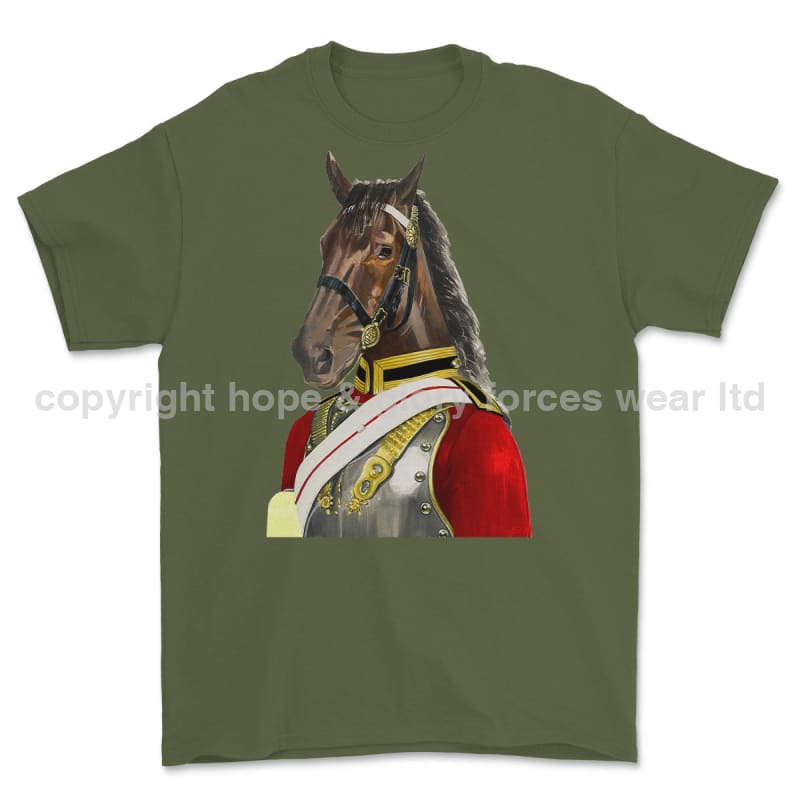 Life Guards Ceremonial Horse Guard Art Printed T-Shirt