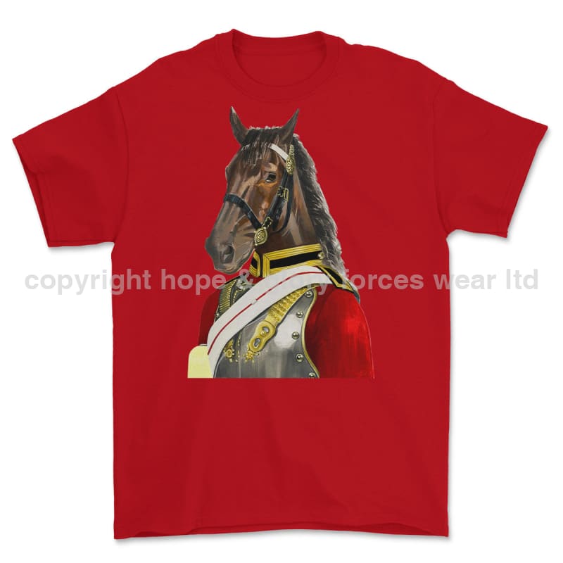 Life Guards Ceremonial Horse Guard Art Printed T-Shirt