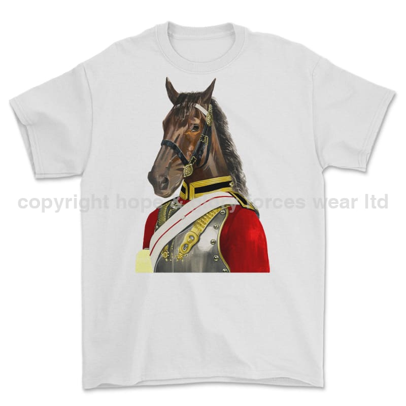 Life Guards Ceremonial Horse Guard Art Printed T-Shirt