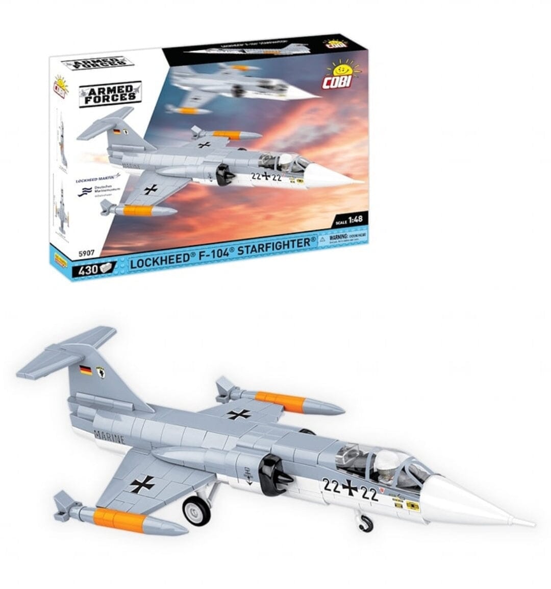 Lockheed F-104 Starfighter (Luftwaffe) brick plane model