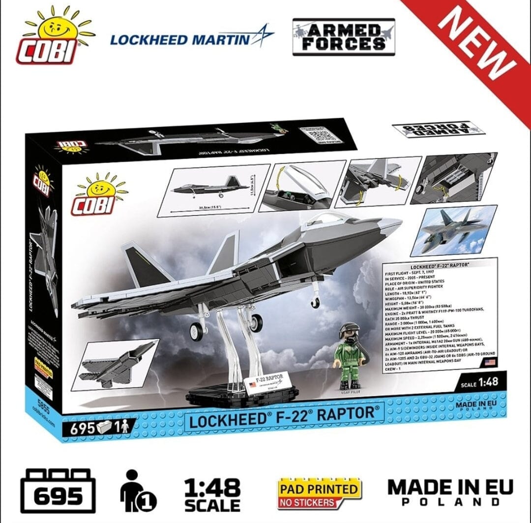 Lockheed F-22 Raptor brick plane model