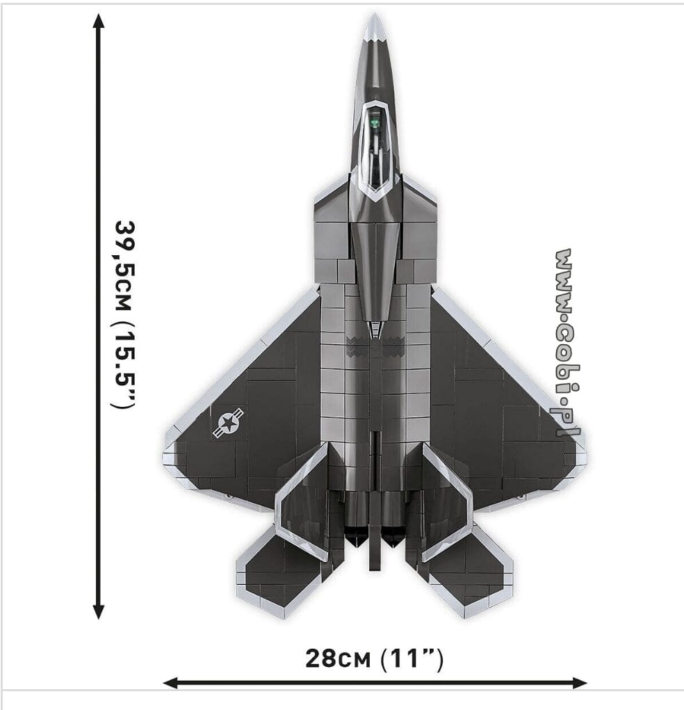 Lockheed F-22 Raptor brick plane model