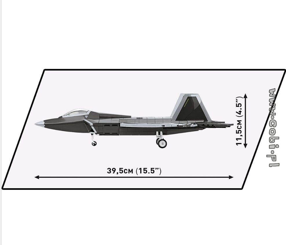 Lockheed F-22 Raptor brick plane model