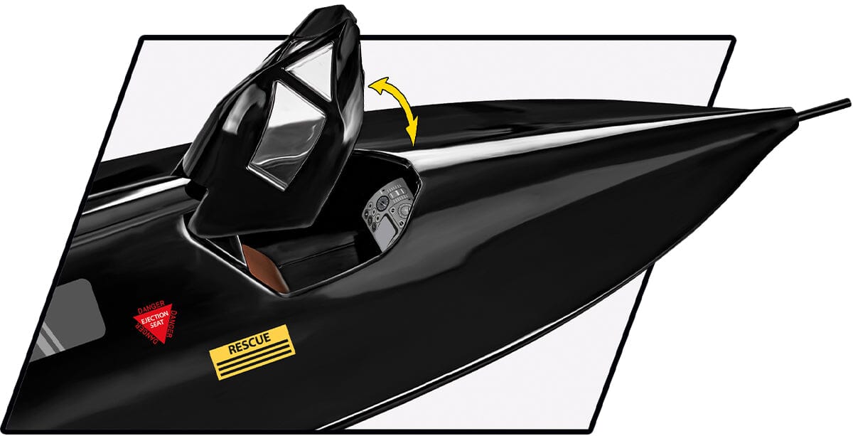 Lockheed SR-71 Blackbird brick aircraft model