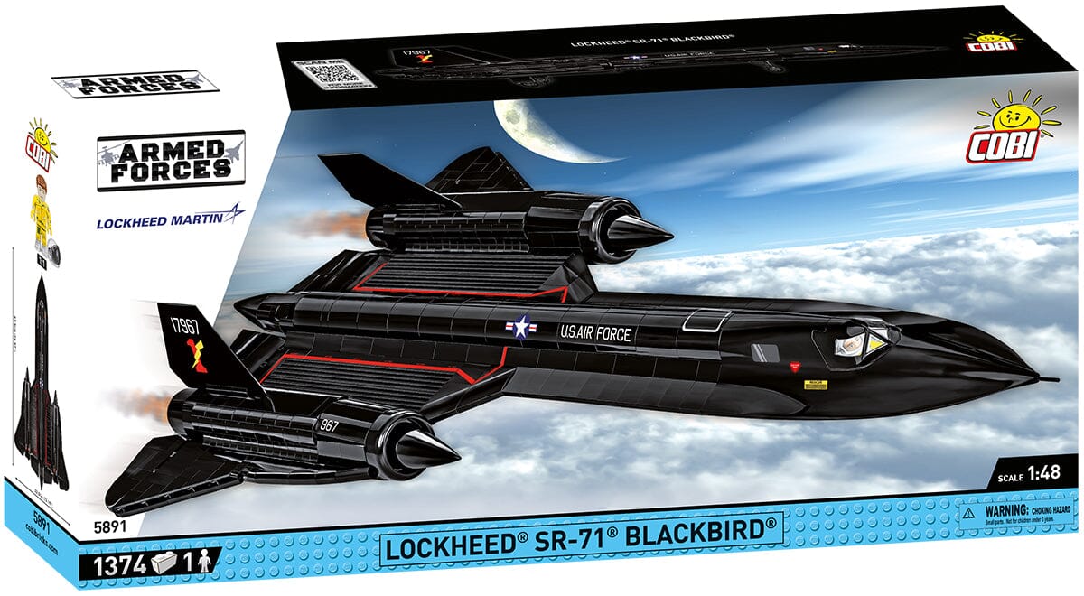 Lockheed SR-71 Blackbird brick aircraft model