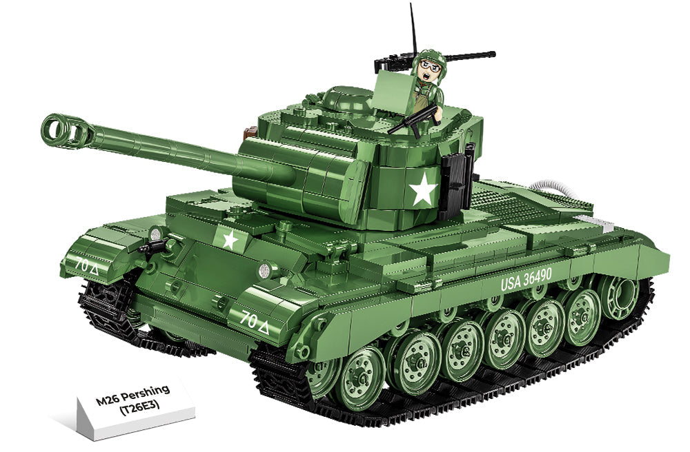 M26 Pershing (T26E3) brick tank model - COBI 2564 - 904 bricks