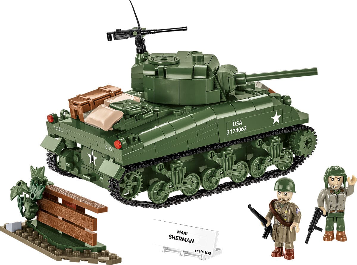 M4A1 Sherman brick tank model