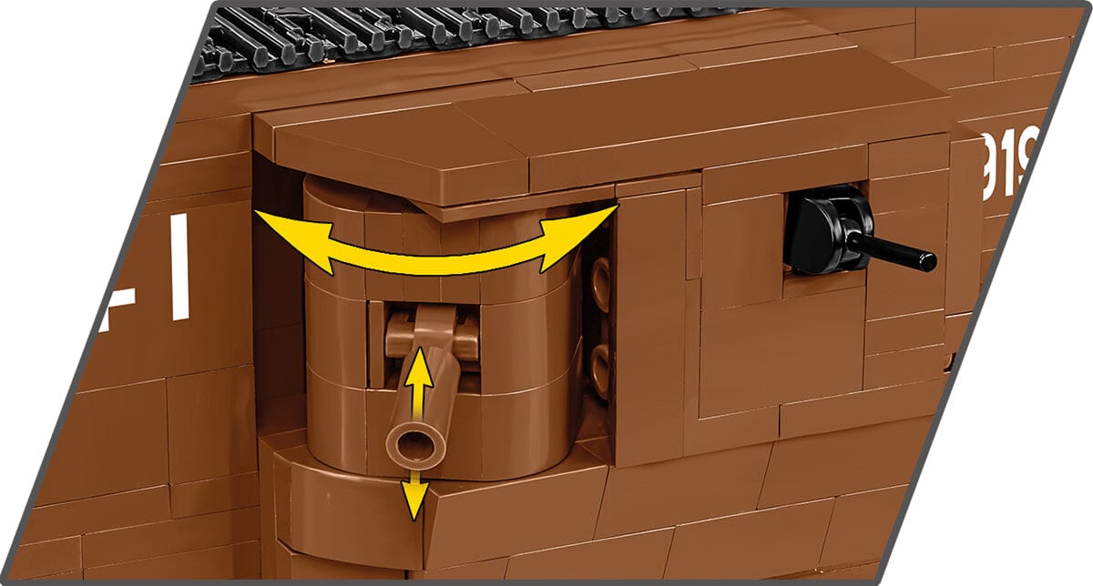 Mark V (Male) no. 9199 WWI brick model - COBI 2995 - 844 bricks