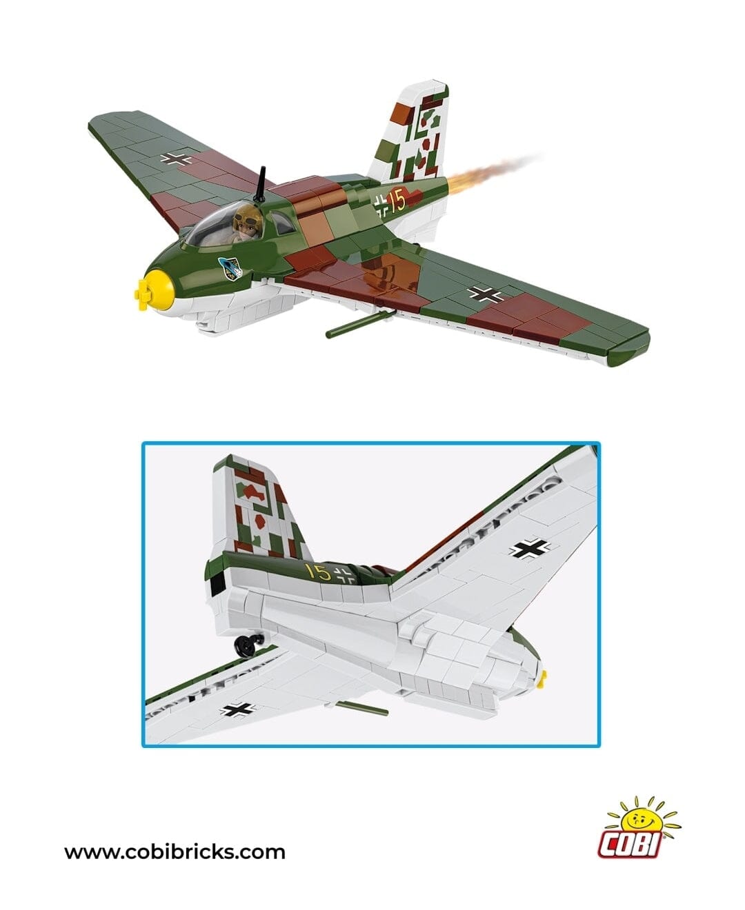 Messerschmitt Me 163B Komet brick plane model